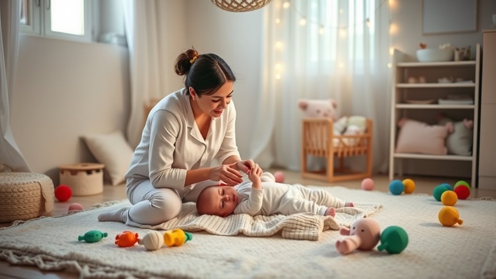 Baby-Massage fördert die Bindung