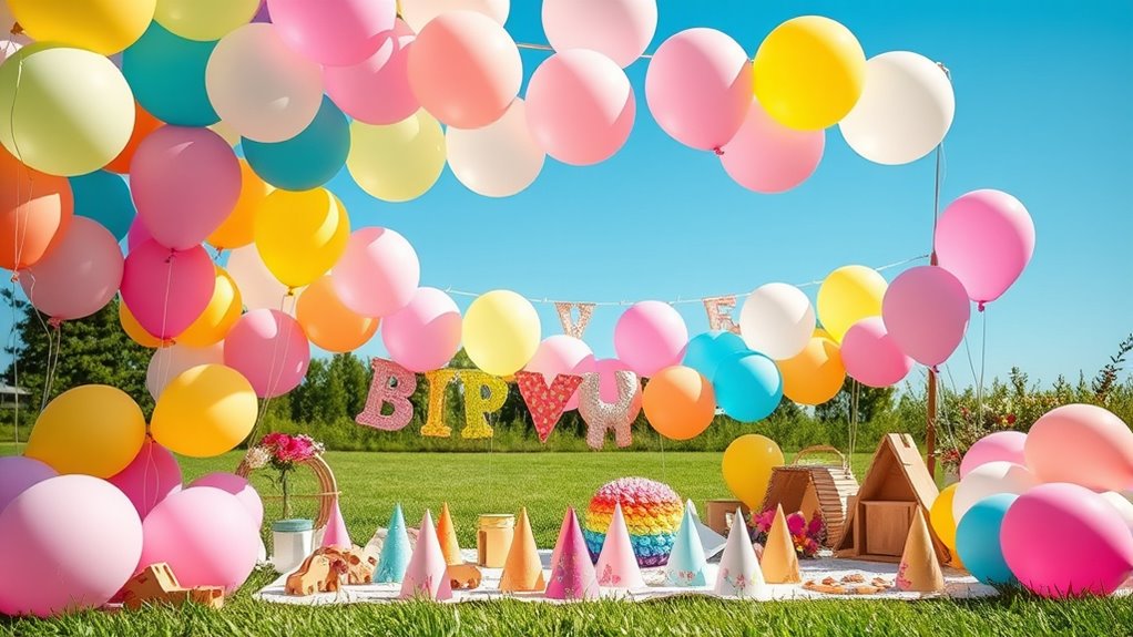 biologisch abbaubare Ballon-Party-Alternativen