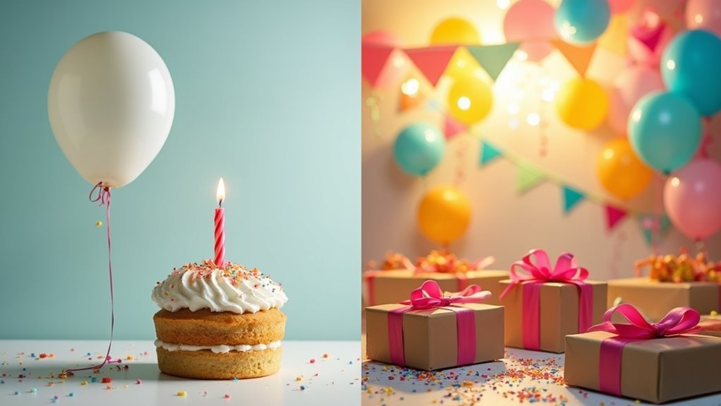 Geburtstag Balance Minimalismus vs. Überfluss