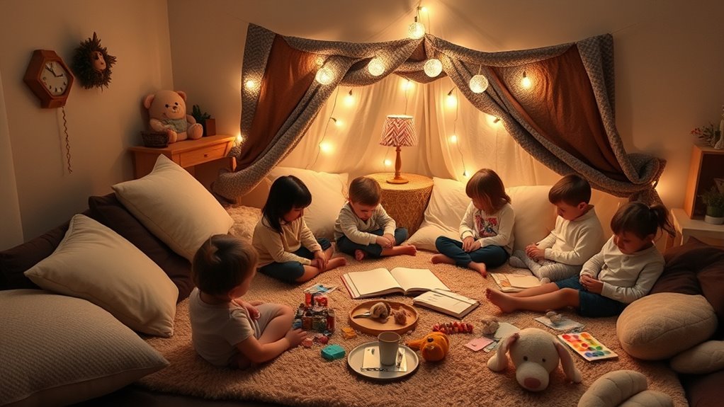 Beruhigende Aktivitäten für Kinder nach der Feier