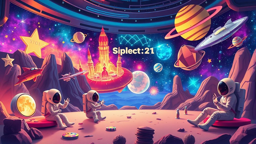 kosmisch inspiriertes immersives Erlebnis