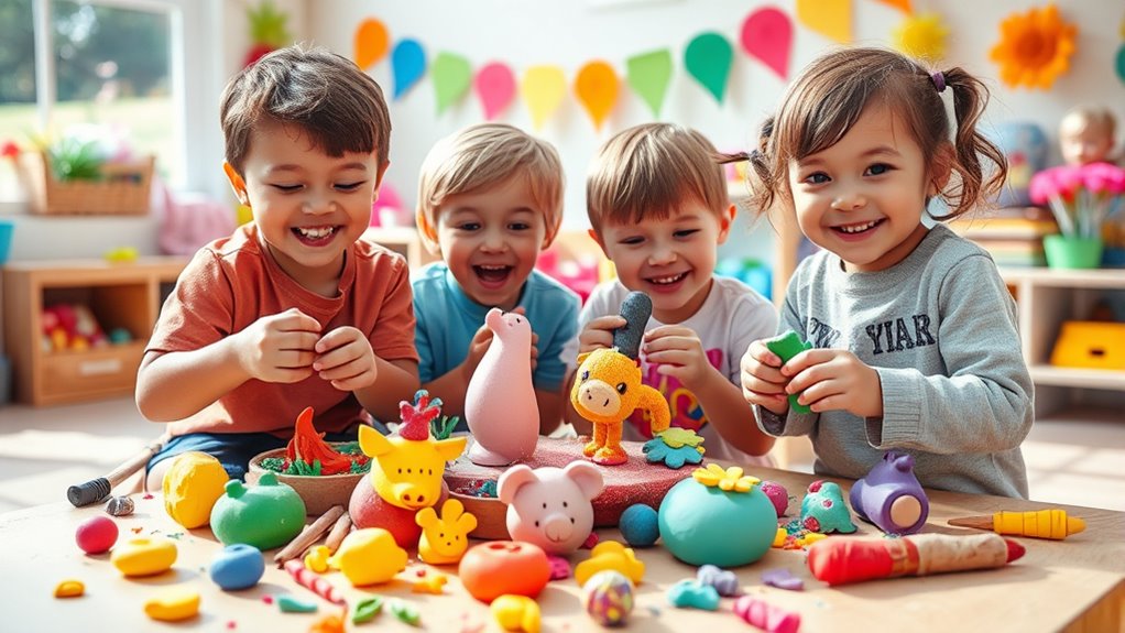 Kreative Tonmodellieraktivitäten