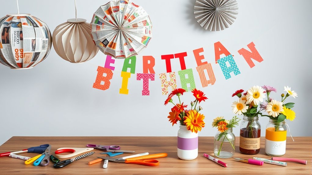 kreative DIY-Partydekorationen