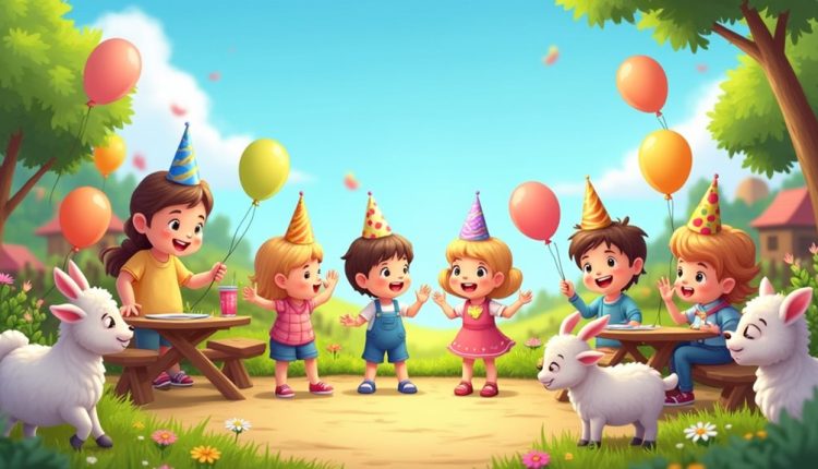 Bauernhof-Tier-Geburtstagsparty