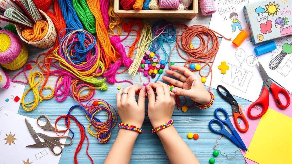 handgemachte Freundschaftsarmbänder Herstellung