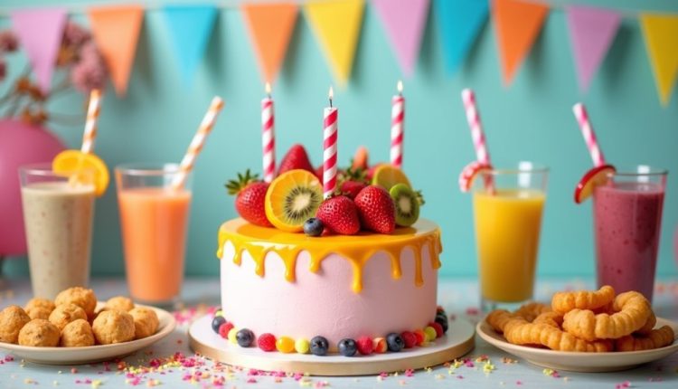 gesunde Geburtstagsfeierrezepte