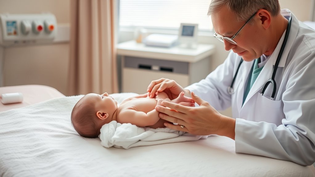 Details zur körperlichen Untersuchung von Neugeborenen