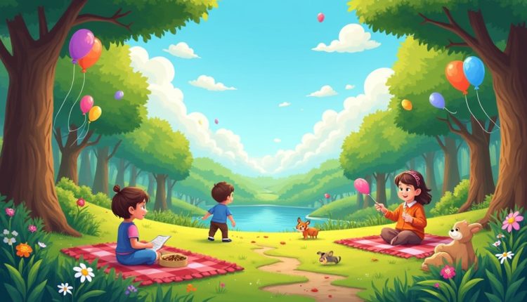 Outdoor-Natur-Geburtstagsfeier