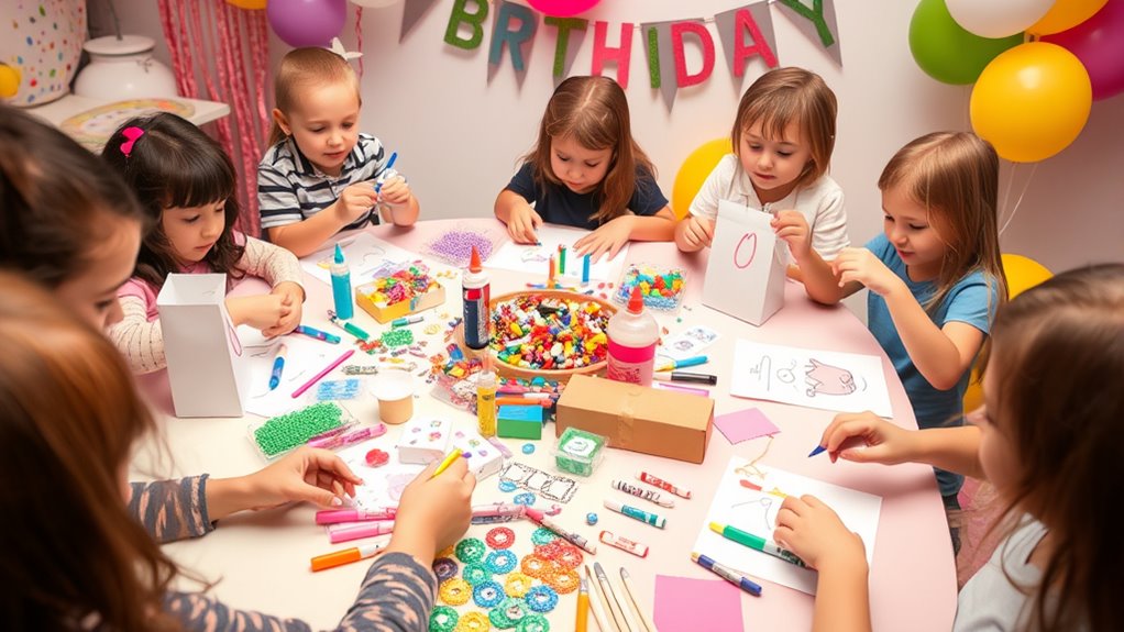 personalisierte Partygeschenke Bastelaktivität