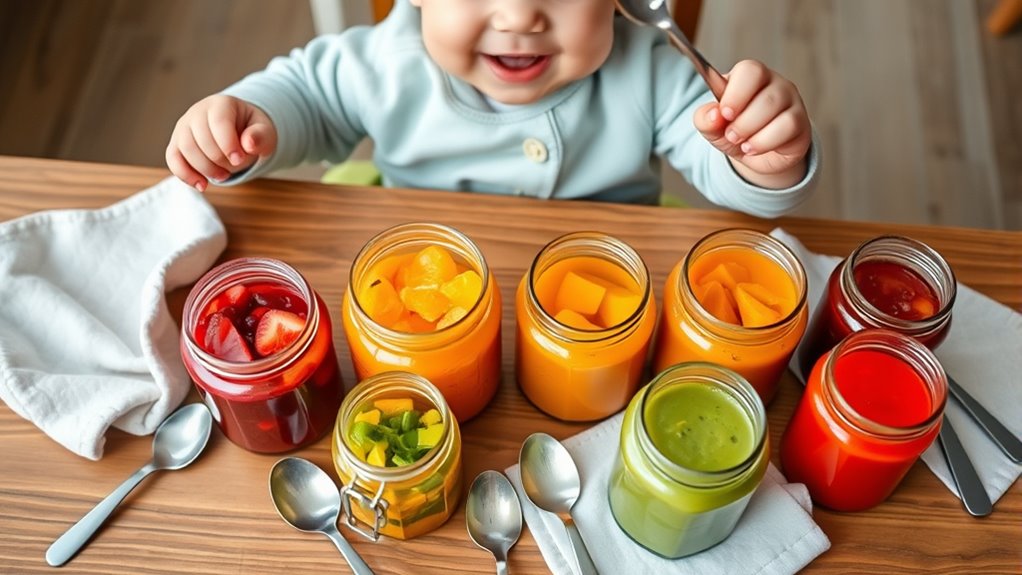 Eingeführte strukturiertes Babynahrung