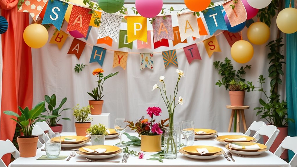 nachhaltige Partydekoration Alternativen