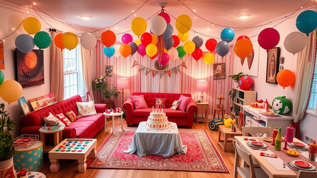 Zuhause für eine Party umgestalten