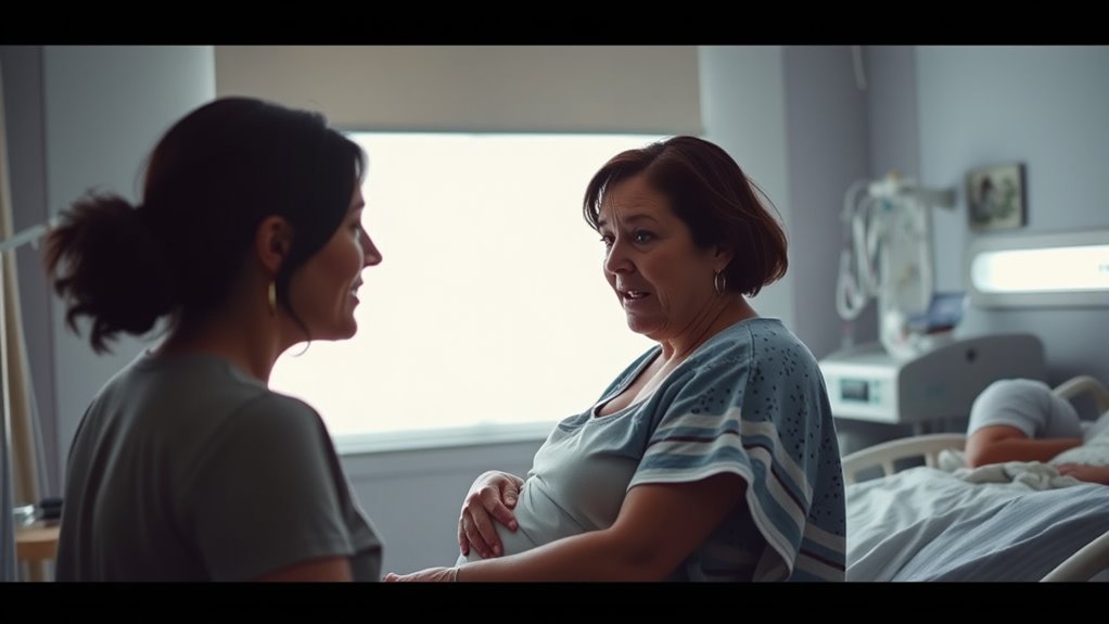 unerwartete körperliche Reaktionen während der Geburt