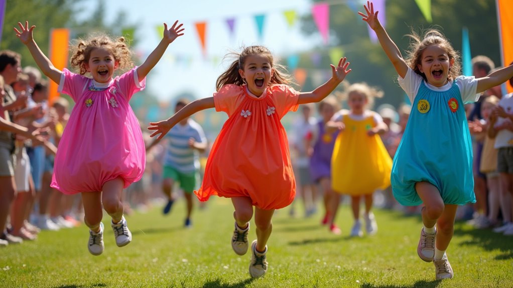Sackhüpfen-Rennen Veranstaltungsplanung