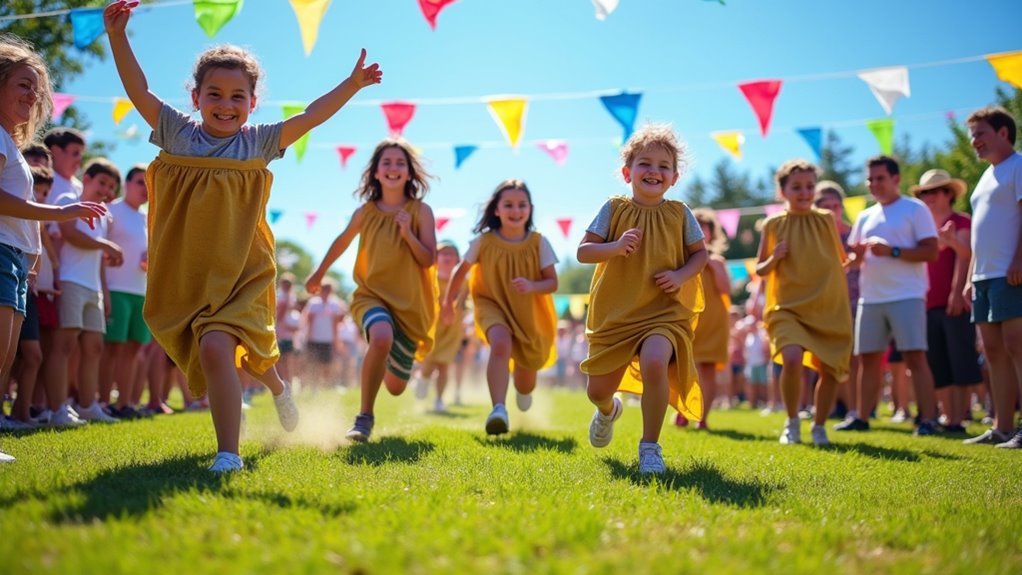 Erfolgreiche Durchführung eines Sackrennens